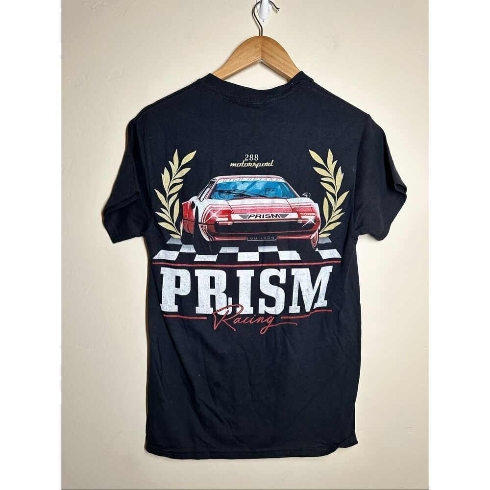 🌸 Pacsun Women’s Prism Racing Black Short Sleeve T-shirt Size Small New